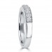0.70 ct Ladies Round Cut Diamond Wedding Band Ring With Millgrain Edge 